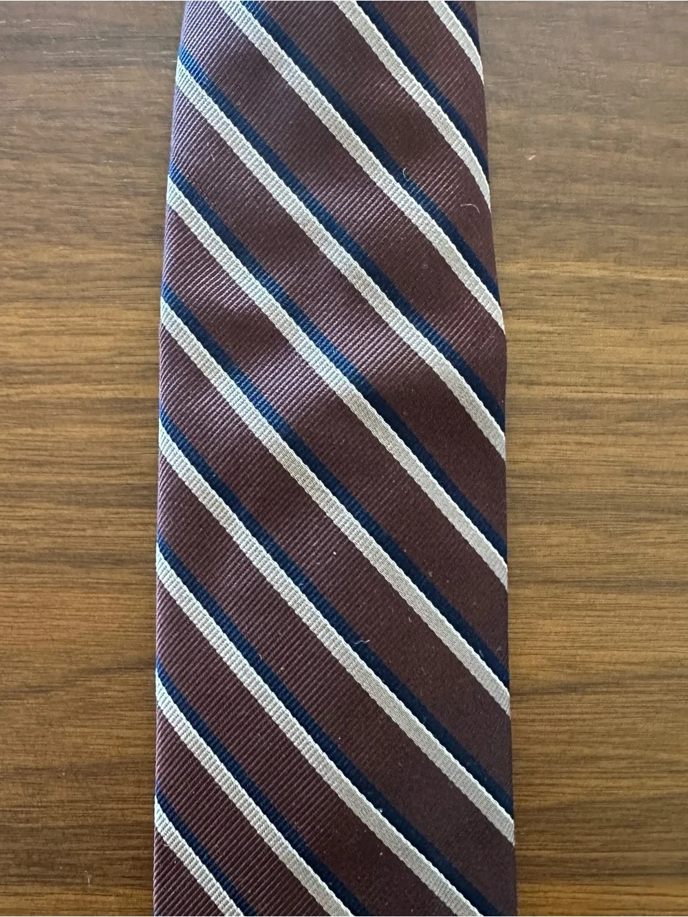 Robert Talbott Burgundy Stripe Tie